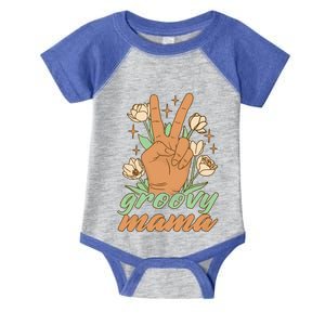 I Have The Best Mom In The World Groovy Mama Cute Gift Infant Baby Jersey Bodysuit