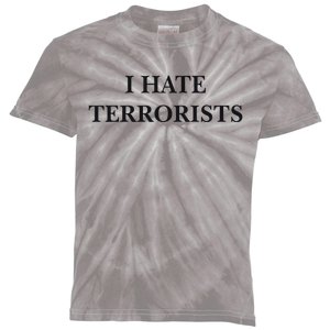 I Hate Terrorists Kids Tie-Dye T-Shirt