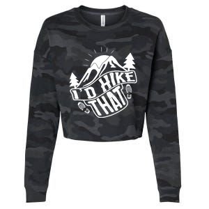 ID Hike That Funny Hiker Cropped Pullover Crew