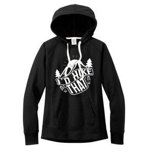 ID Hike That Funny Hiker Women's Fleece Hoodie