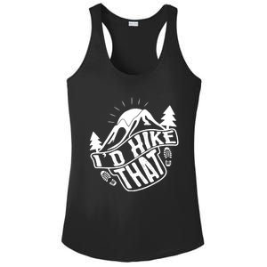 ID Hike That Funny Hiker Ladies PosiCharge Competitor Racerback Tank