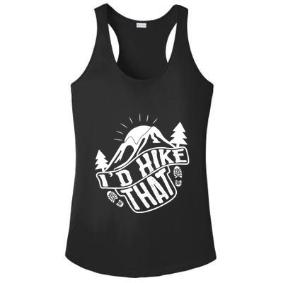 ID Hike That Funny Hiker Ladies PosiCharge Competitor Racerback Tank