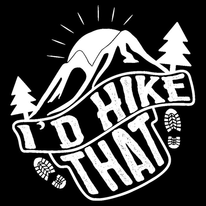 ID Hike That Funny Hiker Cropped Pullover Crew