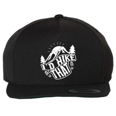 ID Hike That Funny Hiker Wool Snapback Cap