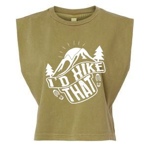 ID Hike That Funny Hiker Garment-Dyed Women's Muscle Tee