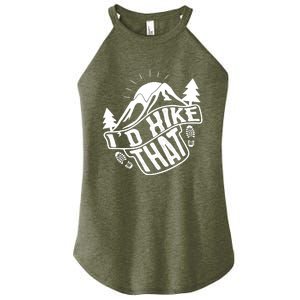 ID Hike That Funny Hiker Women's Perfect Tri Rocker Tank