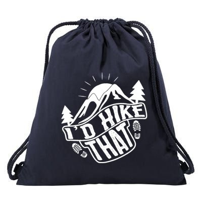 ID Hike That Funny Hiker Drawstring Bag