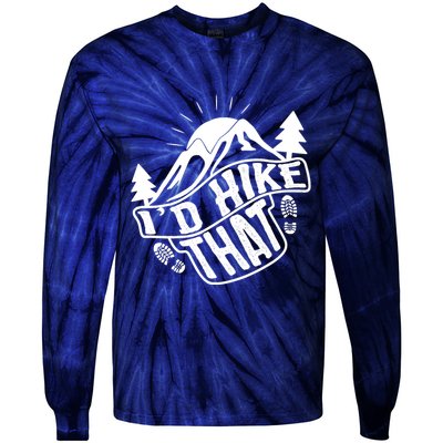 ID Hike That Funny Hiker Tie-Dye Long Sleeve Shirt