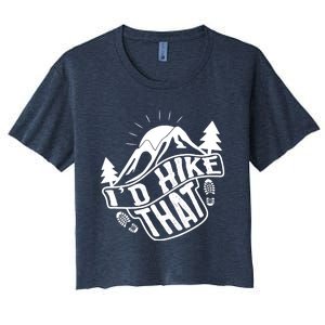 ID Hike That Funny Hiker Women's Crop Top Tee