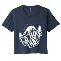 ID Hike That Funny Hiker Women's Crop Top Tee