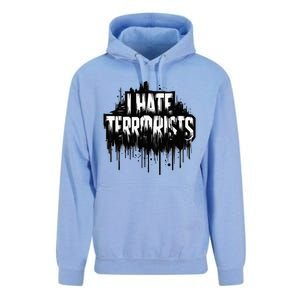 I Hate Terrorists Unisex Surf Hoodie