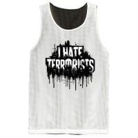 I Hate Terrorists Mesh Reversible Basketball Jersey Tank