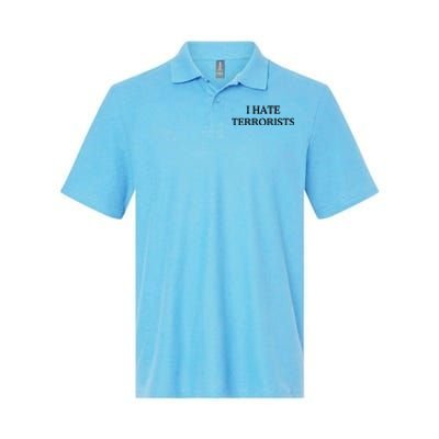 I Hate Terrorists Softstyle Adult Sport Polo