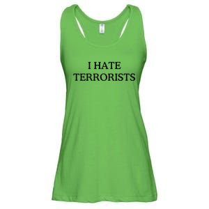 I Hate Terrorists Ladies Essential Flowy Tank