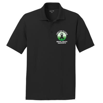 I Have Time To Listen Tal Health Awareness Meaningful Gift PosiCharge RacerMesh Polo