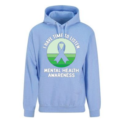 I Have Time To Listen Tal Health Awareness Meaningful Gift Unisex Surf Hoodie