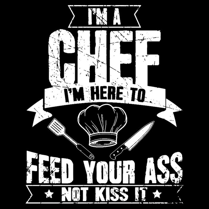 Im Here To Feed Your Ass Not It Funny Chef Gift Drawstring Bag