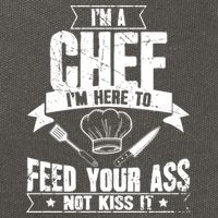 Im Here To Feed Your Ass Not It Funny Chef Gift Cotton Canvas Backpack