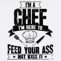 Im Here To Feed Your Ass Not It Funny Chef Gift Garment-Dyed Sweatshirt