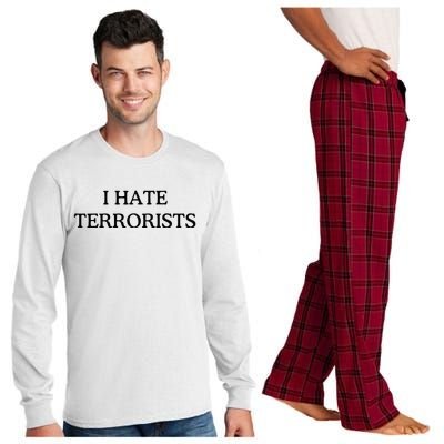 I Hate Terrorists Long Sleeve Pajama Set