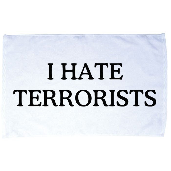 I Hate Terrorists Microfiber Hand Towel