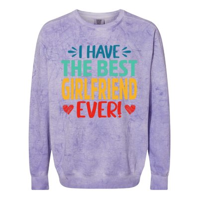 I Have The Best Friend Ever Funny Mom Mama Mother's Day Cute Gift Colorblast Crewneck Sweatshirt