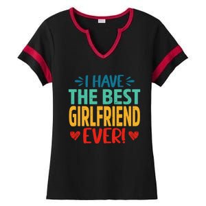 I Have The Best Friend Ever Funny Mom Mama Mother's Day Cute Gift Ladies Halftime Notch Neck Tee