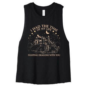 I Had The Time Of My Life Fighting Dragons With You Women's Racerback Cropped Tank