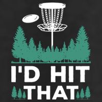 I'd Hit That, Disc Golfing Disc Golf Lover 7 Panel Mesh Trucker Snapback Hat
