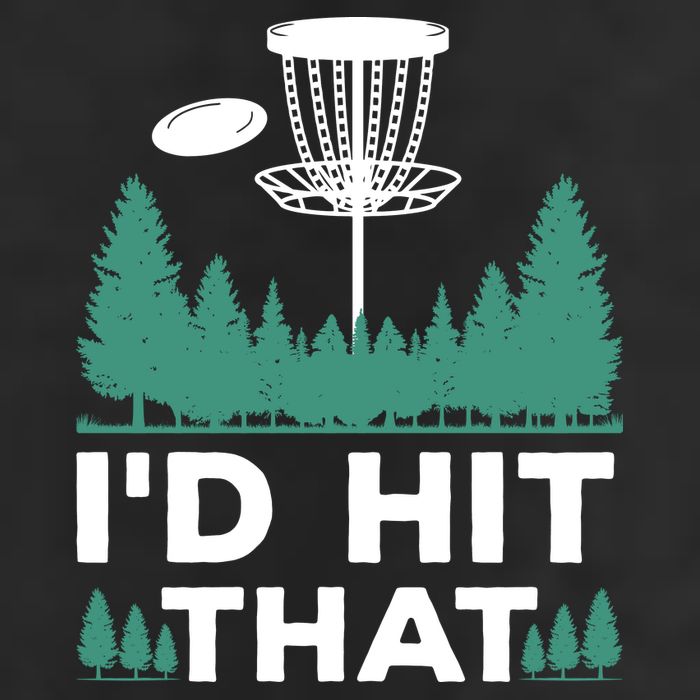 I'd Hit That, Disc Golfing Disc Golf Lover 7 Panel Mesh Trucker Snapback Hat