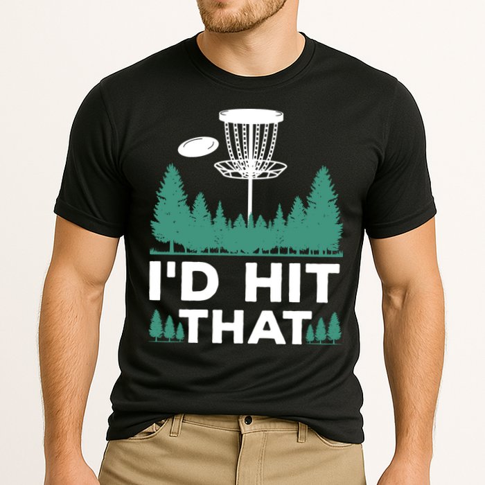 I'd Hit That, Disc Golfing Disc Golf Lover Cooling Performance Crew T-Shirt