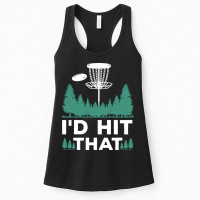 I'd Hit That, Disc Golfing Disc Golf Lover Womens Tank Top
