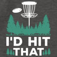 I'd Hit That, Disc Golfing Disc Golf Lover Vector Backpack