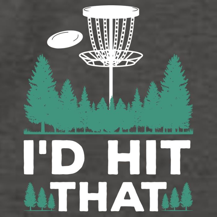 I'd Hit That, Disc Golfing Disc Golf Lover Vector Backpack