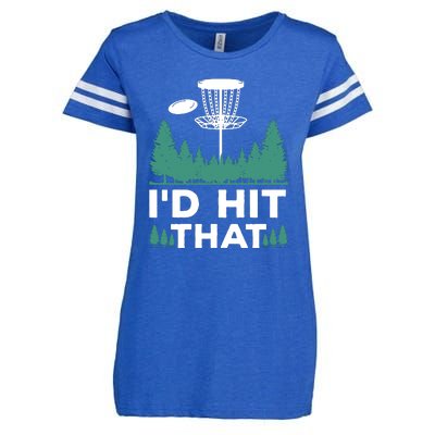 I'd Hit That, Disc Golfing Disc Golf Lover Enza Ladies Jersey Football T-Shirt