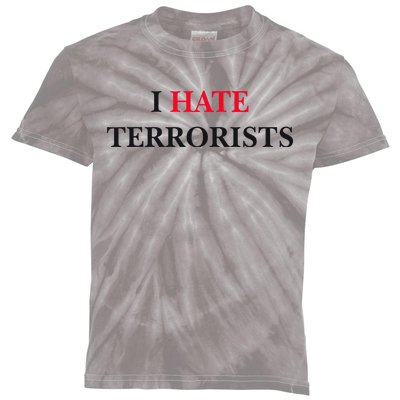 I Hate Terrorists Kids Tie-Dye T-Shirt