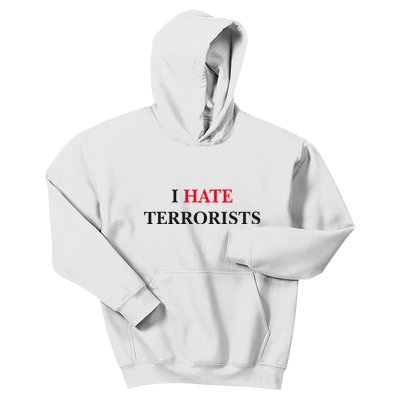 I Hate Terrorists Kids Hoodie