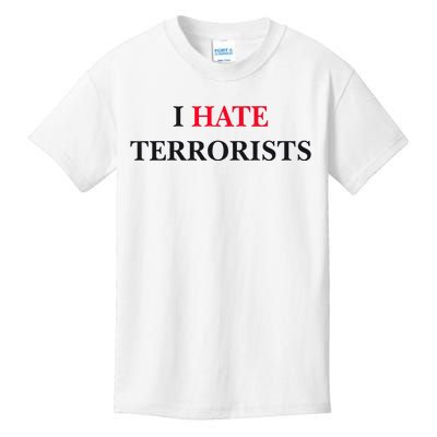 I Hate Terrorists Kids T-Shirt