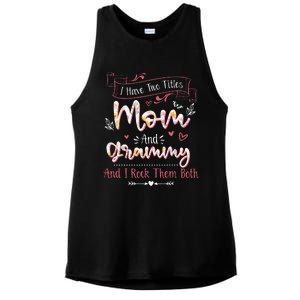 I Have Two Titles Mom And Grammy Mothers Day Gifts Ladies PosiCharge Tri-Blend Wicking Tank