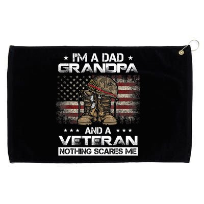 I have two titles Veteran and Grandpa Funny Proud US Army Grommeted Golf Towel