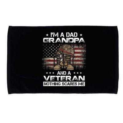 I have two titles Veteran and Grandpa Funny Proud US Army Microfiber Hand Towel