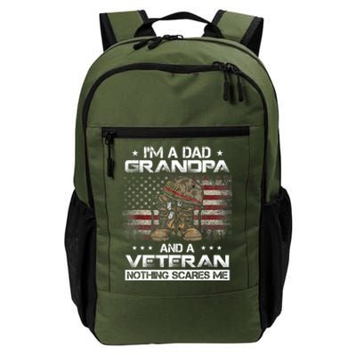 I have two titles Veteran and Grandpa Funny Proud US Army Daily Commute Backpack