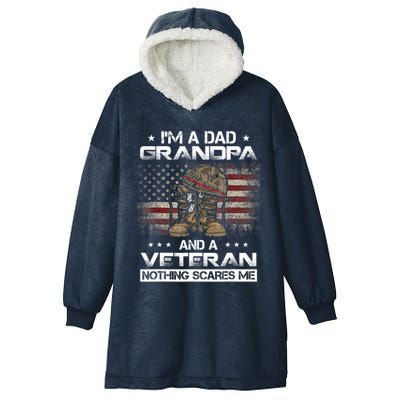 I have two titles Veteran and Grandpa Funny Proud US Army Hooded Wearable Blanket