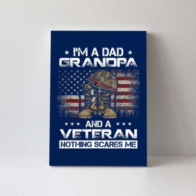 I have two titles Veteran and Grandpa Funny Proud US Army Canvas