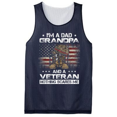 I have two titles Veteran and Grandpa Funny Proud US Army Mesh Reversible Basketball Jersey Tank