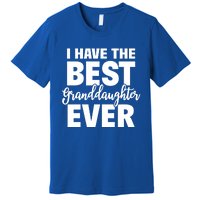 I Have The Best Granddaughter Ever Funny Grandparents Gift Great Gift Premium T-Shirt