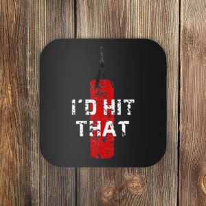 Id Hit That Funny Boxing Gift Idea For Men And Women Coaster