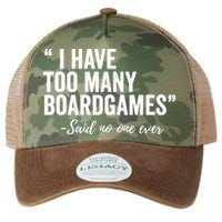 I Have Too Many Boardgames Funny Legacy Tie Dye Trucker Hat