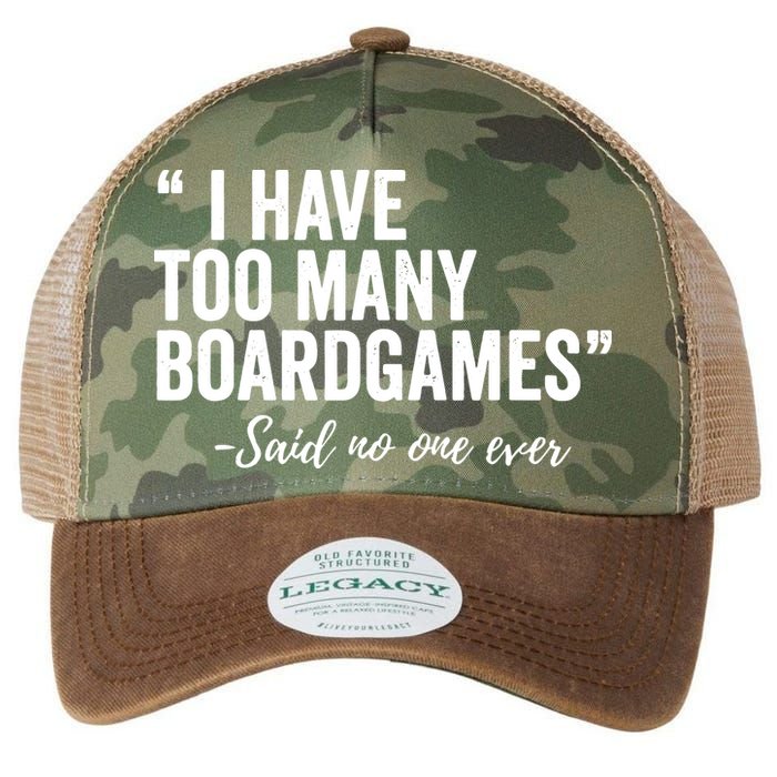 I Have Too Many Boardgames Funny Legacy Tie Dye Trucker Hat