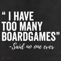 I Have Too Many Boardgames Funny 7 Panel Mesh Trucker Snapback Hat